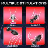 Anal Plug Adult Sex Toy with 2Pcs Butt Plug,Remote Control Vibrator with 10 Vibrating Modes, Male Sex Toys for Men Women and Cou
