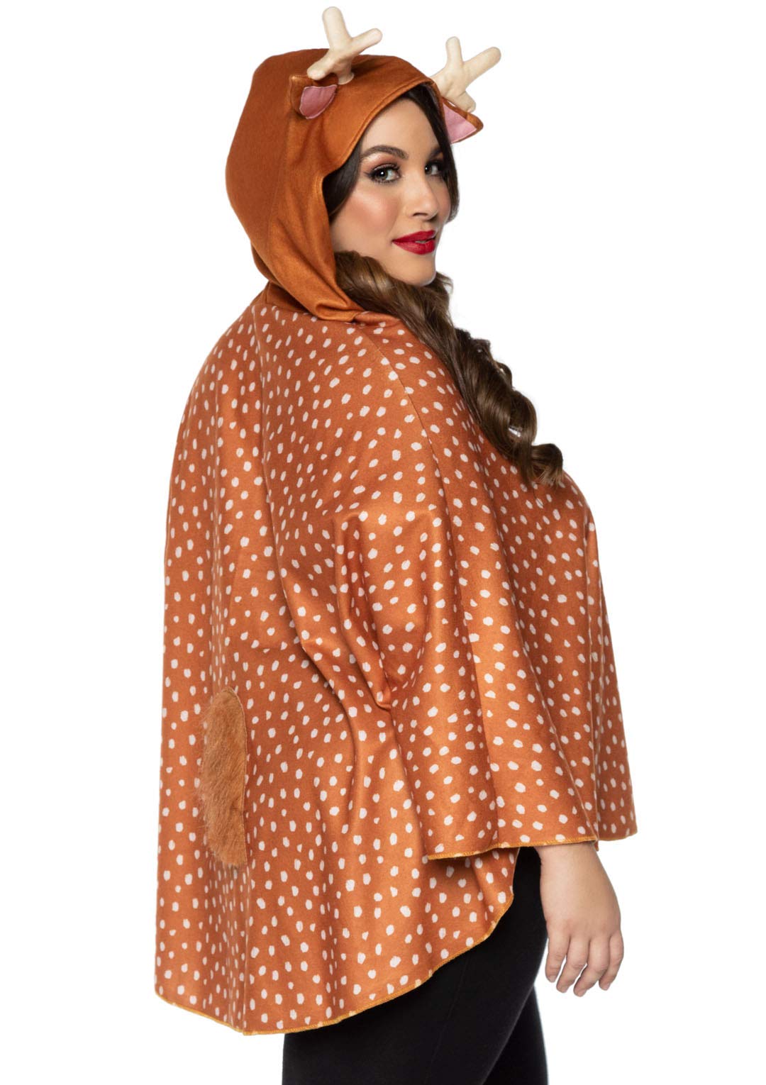 Fawn Poncho, Features Speckled - O/S / Brown