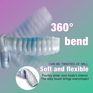 HanDuo 5.7'''' Dragon Penis Sleeve Girth Enhancer for Men, Reusable Silicon Dildo Sleeve,Cock Extender Sleeves Realistic, Penis