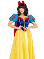3 Pc Royal Miss Snow, Includes Classic Velvet And Satin Long Ball Gown With Braided Gold Trim And Stay Up Collar, Detachable Vel