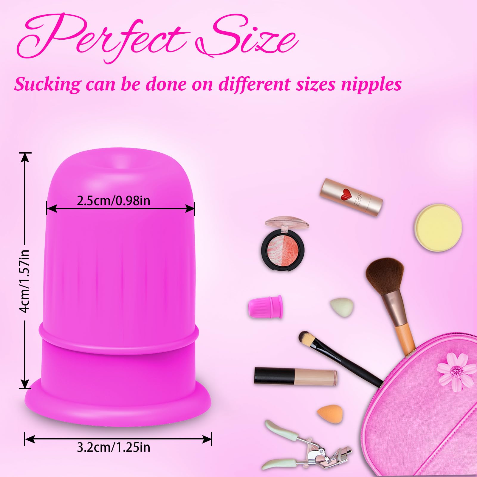 BDSM Nipple Sex Toys, Women Sex Toy Beginner Nipple Sucker Set, Silicone Pair of Nipple Stimulation Adult Toys for Women, Mini N