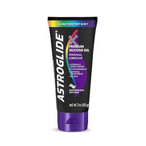 Astroglide Silicone Lube 3Oz  X Premium Gel Personal Lubricant For Vaginal And Anal Sex  No Drip Stayput  Longlasting Pleasu