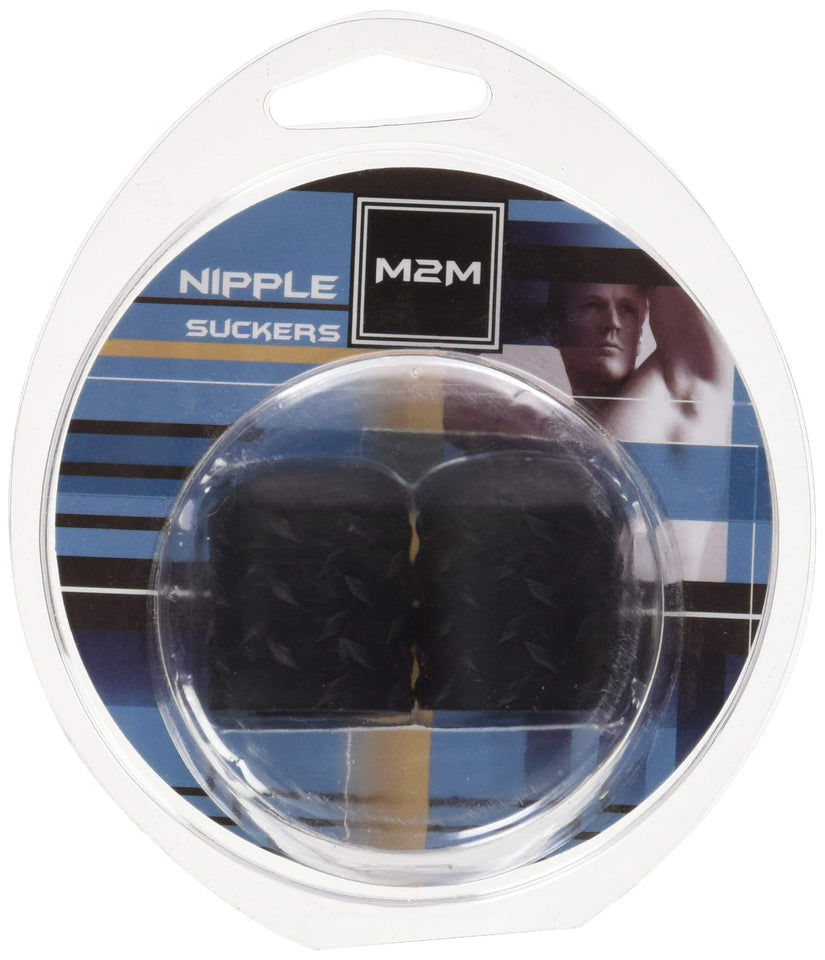 M2M Nipple Sucker Silicone, Medium, Black