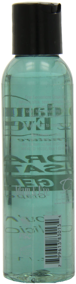 Adam & Eve Oral Sensations Grape Gel, 4 Fl. Oz. (118 Ml) Bottle