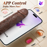 Penis Sleeve Vibrator Sex Toys - Pumps & Enlargers 4IN1 Penis Ring Extender, Upgraded App & Remote Control Multiple Modes, Elast