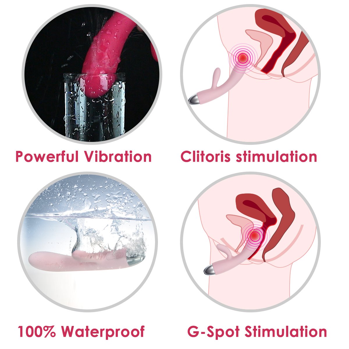 Svakom Alice Dual Motor Rabbit Vibe Pale, Pink