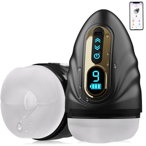 SYDOWARDAL Male Masturbator Penis Vibrator - Sex Toys for Men Penis Trainer Vibrators, APP Control Pocket Pussies, Mouth-Wrapped