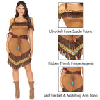 4Pc.Native Princess,Dress W/Fr