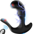 Prostate Massager Vibrating Butt Plug Anal Toy, Estim Anal Vibrators Male Sex Toy with 5 Electric Shock & 10 Vibrating Modes, Re