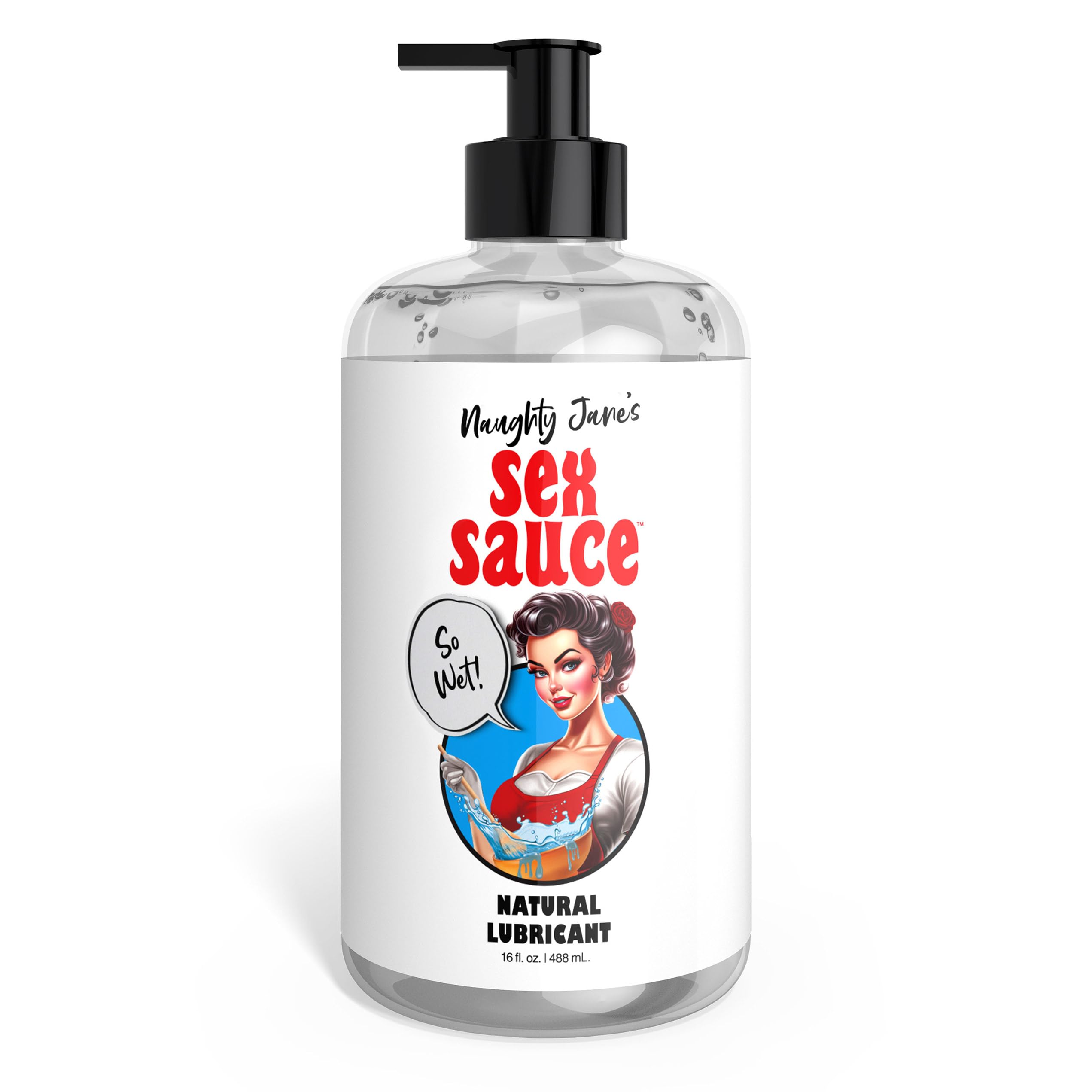 Naughty Janes Sex Sauce Natural Lubricant 16Oz