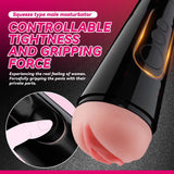 Aiccos Male Masturbator Cup, Quiet Adult Sex Toys for Men Realistic Pocket Pussy Vagina Textured with 7.5in Depth Lifelike Soft