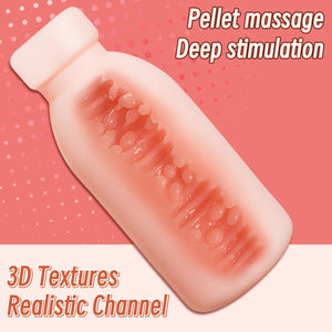 Realistic Milk Bottle Male Masturbator, Pocket Pussies, Sex Dolls for Men Sexy Pleasure, Enhances Men's Pleasure Male Masturbato