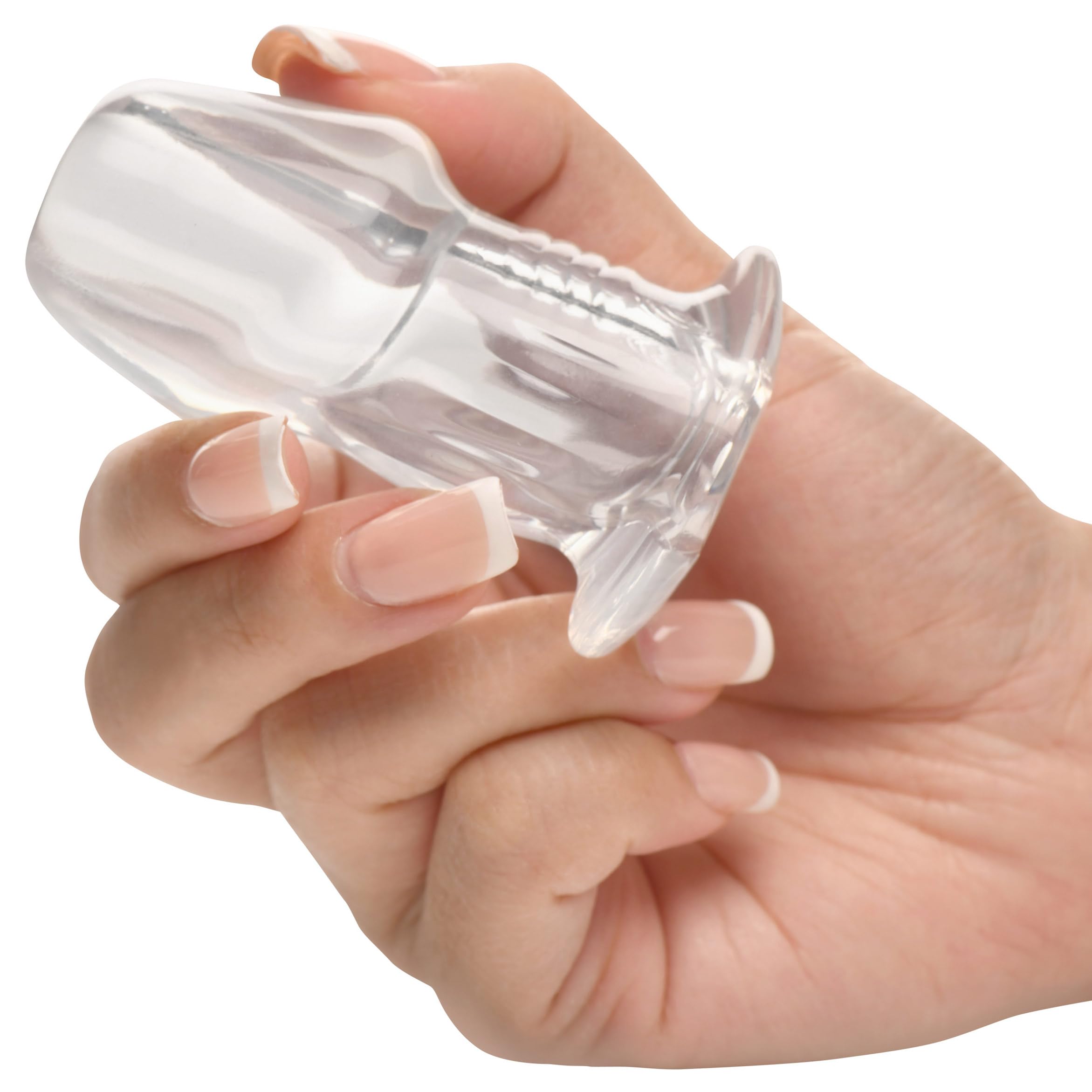 Master Series Dicked Clear Hollow Plug S