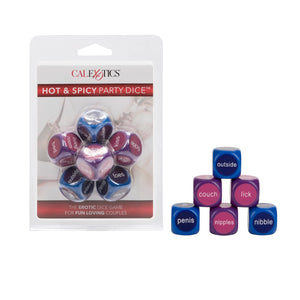 CalExotics Hot & Spicy Party Dice - Sex Games for Couples - Sexy Adult Toys - Novelty Anniversary Gifts for Him or Her