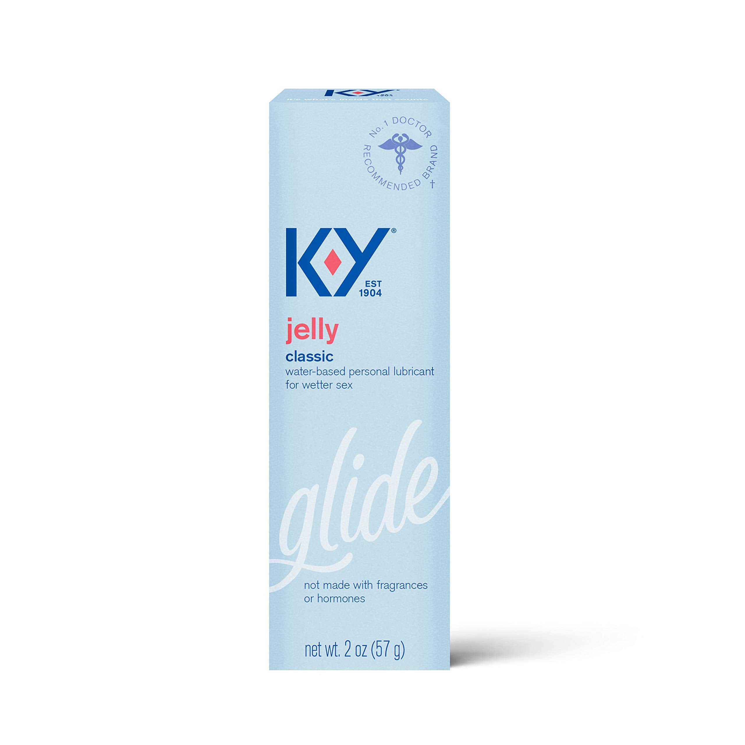 Personal Lubricant, K-Y Jelly Water Based Lube, 2 Ounce (Pack of 6) Personal Lube For Women