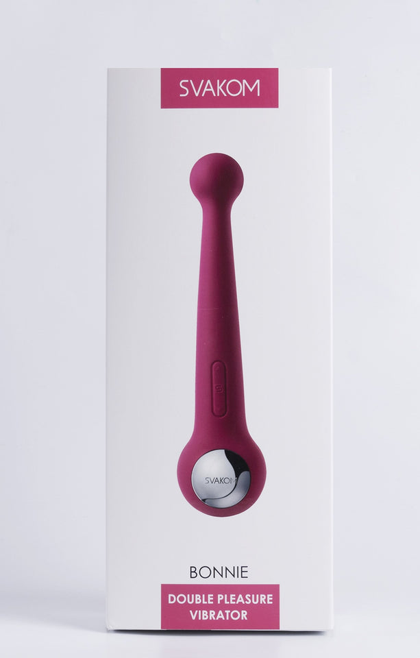 Svakom Bonnie - Rechargeable, Double Pleasure Vibrator - Waterproof Dildo - Vibrating Personal Massager - Sex Toys For Men, Wome