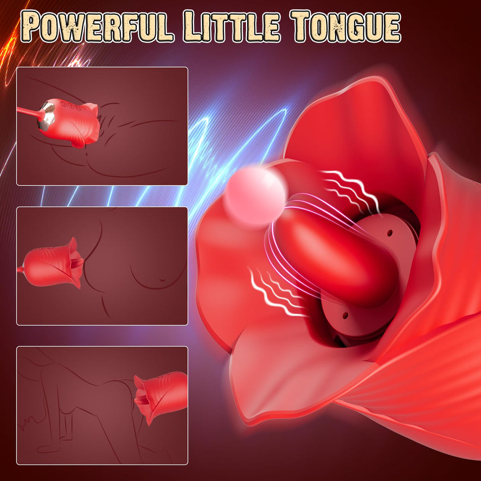 Women Sex Toy Sucking Vibrators - Clitoris Vagina Pussy Pump Tongue Vibrators for Women Quick Sexual Pleasure, 5 & 10 Modes, Fem