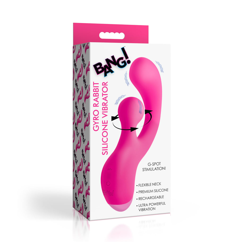 BANG! Gyro Rabbit Silicone Vibrator Pink