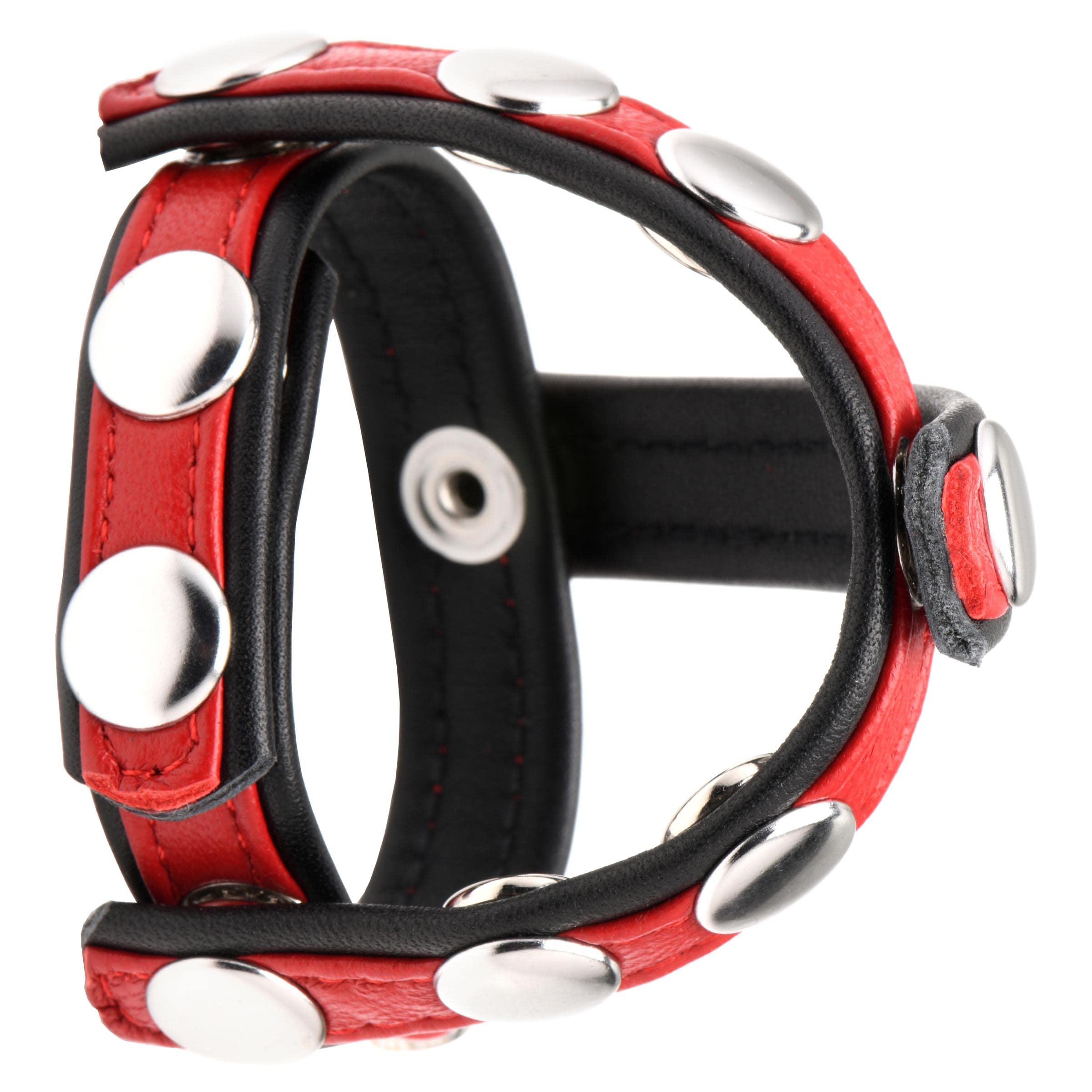 Strict Leather Snap-On Cock Harness - Red