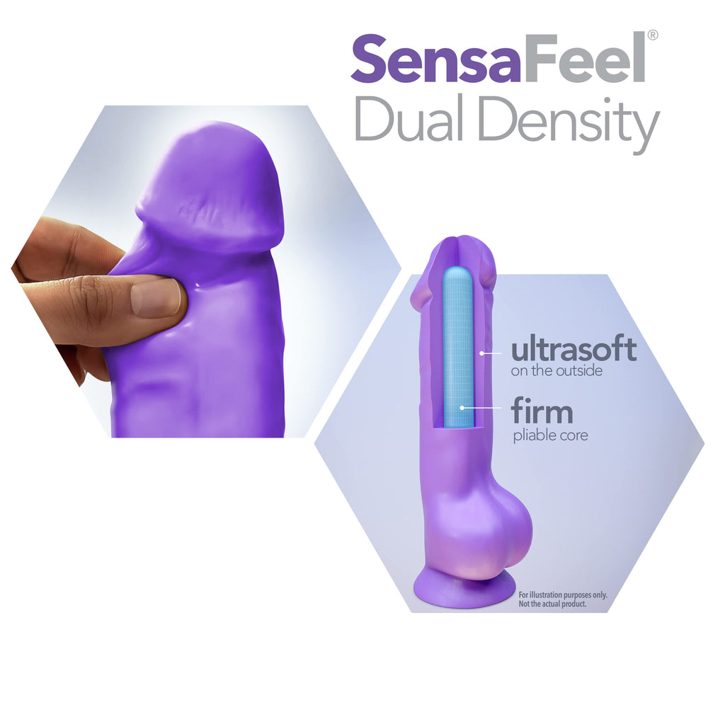 Blush Novelties Neo 6'' Realistic Dildo - Sensa Feel Soft Dual Density Slim 1.25'' Thick Shaft, Anal Pegging Strap On Compatible