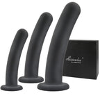 Anal Dildos Anal Plug Training Set,3 Sizes Silicone Butt Plug Anal Trainer Kit with Strong Suction Cup Base Anal Toys Sex Toys f
