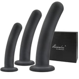 Anal Dildos Anal Plug Training Set,3 Sizes Silicone Butt Plug Anal Trainer Kit with Strong Suction Cup Base Anal Toys Sex Toys f