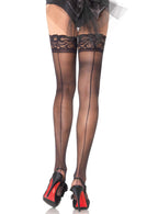 Stay Up Sheer Lace Top Backsea
