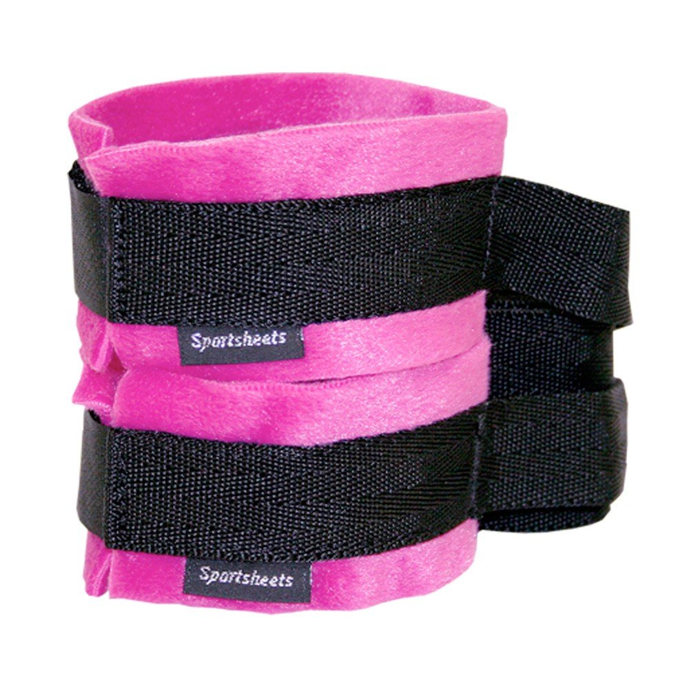 Sex & Mischief Flirt Kinky Pinky Cuffs, Pink