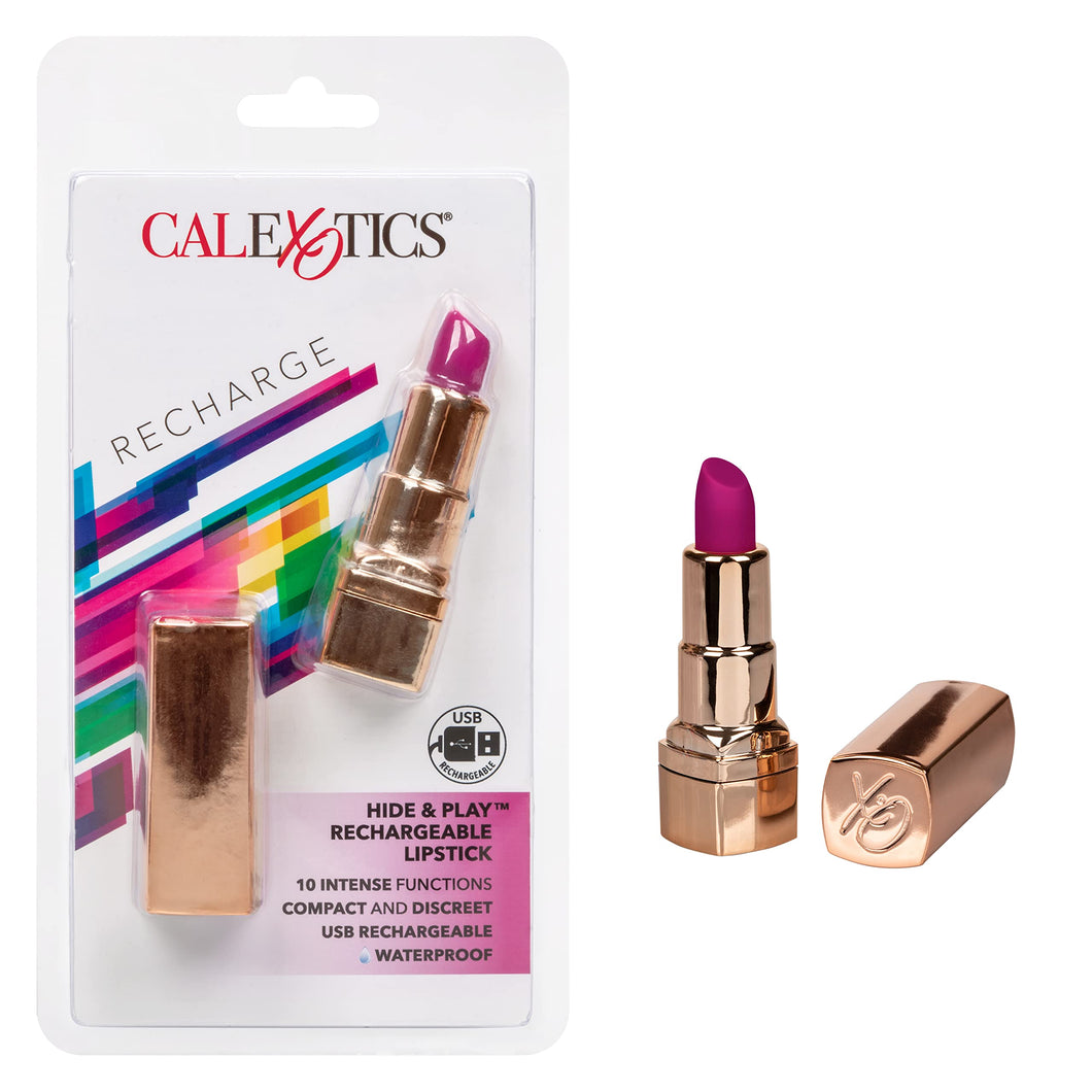Calexotics Se-2930-35-2 Hide & Play Rechargeable Lipstick - Purple