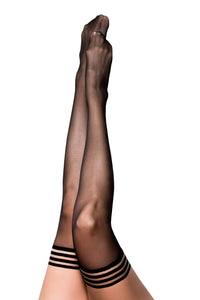 Kixies Taylor Black Sheer Size A