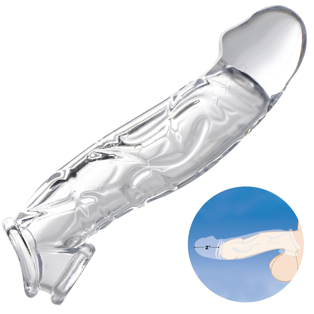 Size Matters 2 Inch Clear Extender Sleeve, 9