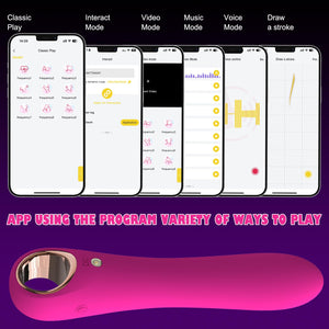 Tuitionua Adult Sex Toys Dildo - APP Control G Spot Dildos Vibrator for Woman, Clitoral Stimulator with 10 Vibration Modes, Adul