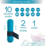 Plusone Bullet Vibrator For Women With Finger Sleeve - Mini Vibrator Made Of Body-Safe Silicone, Fully Waterproof, Usb Rechargeable - Personal Massager With 10 Vibration Settings