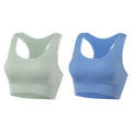 Womens Seamless Ribbed Bra with Racerback Medium Support Activewear Sports Bra with Removable Pads, Wide Straps Comfort Fit for
