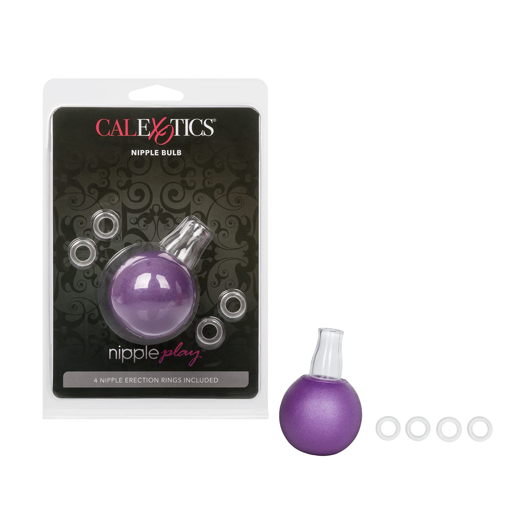 California Exotic Novelties Nipple Bulb with 4 Nipple Erection Rings