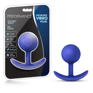 (D) Performance Wearable Vibro Plug Indigo
