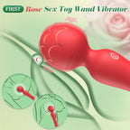Wand Vibrator Rose Sex Toy - Clitoral Stimulator Anal Nipple G Spot Vibrators, Rose Adult Sex Toys Magic Quiet Cordless Massager