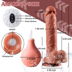 9 ' ' Silicone Vibrating Squirting Dildo with Remote Control 7 Vibration Modes, Realistic Ejaculating Penis Adult Sex Toy with E