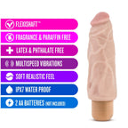 Blush Dr Skin Vibe 9 - Real Feel Realistic 7.5 Inch Long Vibrating Dildo - 2 Inch Extra Thick - Ipx7 Waterproof - Soft Body Safe