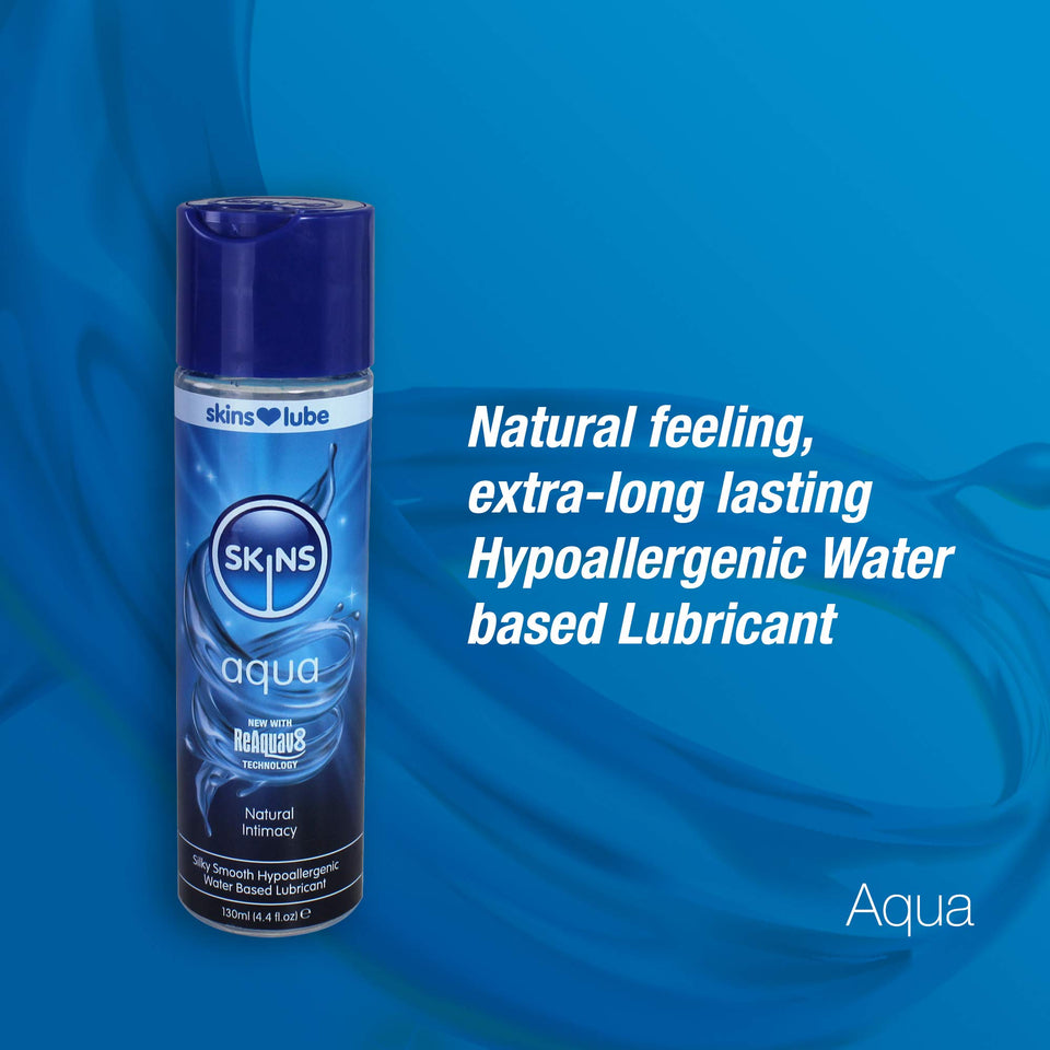 Skins Aqua Water Based Lubricant 8 Fl Oz