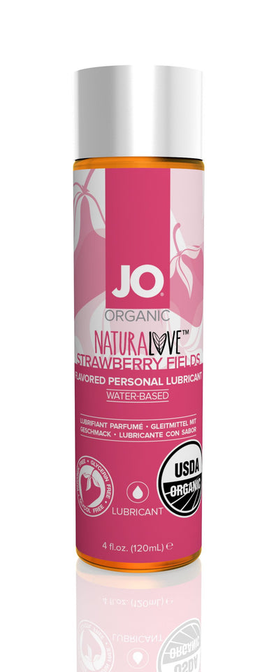 Jo Usda Organic Lube Stawberry 4 Fl Oz