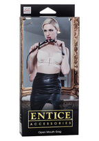 California Exotic Novelties Entice Open Mouth Gag, Black