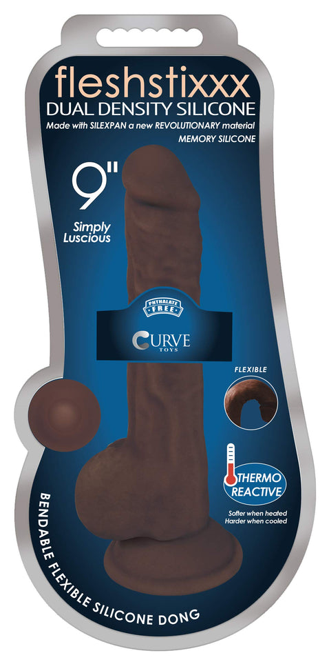 Fleshstixxx 9In Silicone Dildo Balls Cho