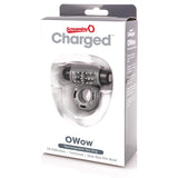 Charged OWow Vooom Mini Vibe - Grey Vibrating Cock Ring for Men - Reusable Penis Ring Vibrator, Couples Sex Toy, Enhances Pleasu