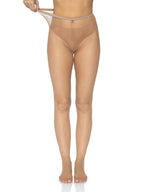 Spandex Fishnet Pantyhose O/S Nude