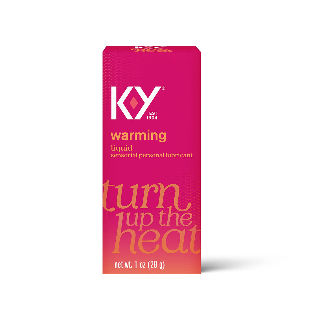 K-Y Warming Liquid Lube, Sensorial Personal Lubricant, Glycerin Based Formula, Safe to Use with Latex Condoms, For Men, Women an