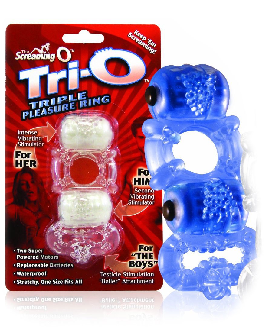 Screaming O The Trio Vibrating Stimulator Sex Toys Blue