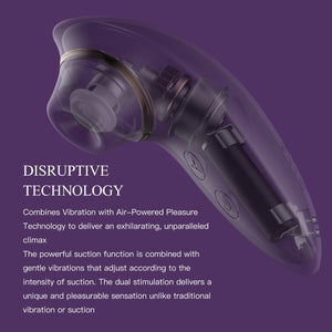 Adult Sex Toys Dildo Sucking Vibrator - 2 in 1 Clitoris Stimulator with 9 Sucking & Vibrating Modes for Women Clitoral Nipple, W