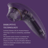 Adult Sex Toys Dildo Sucking Vibrator - 2 in 1 Clitoris Stimulator with 9 Sucking & Vibrating Modes for Women Clitoral Nipple, W