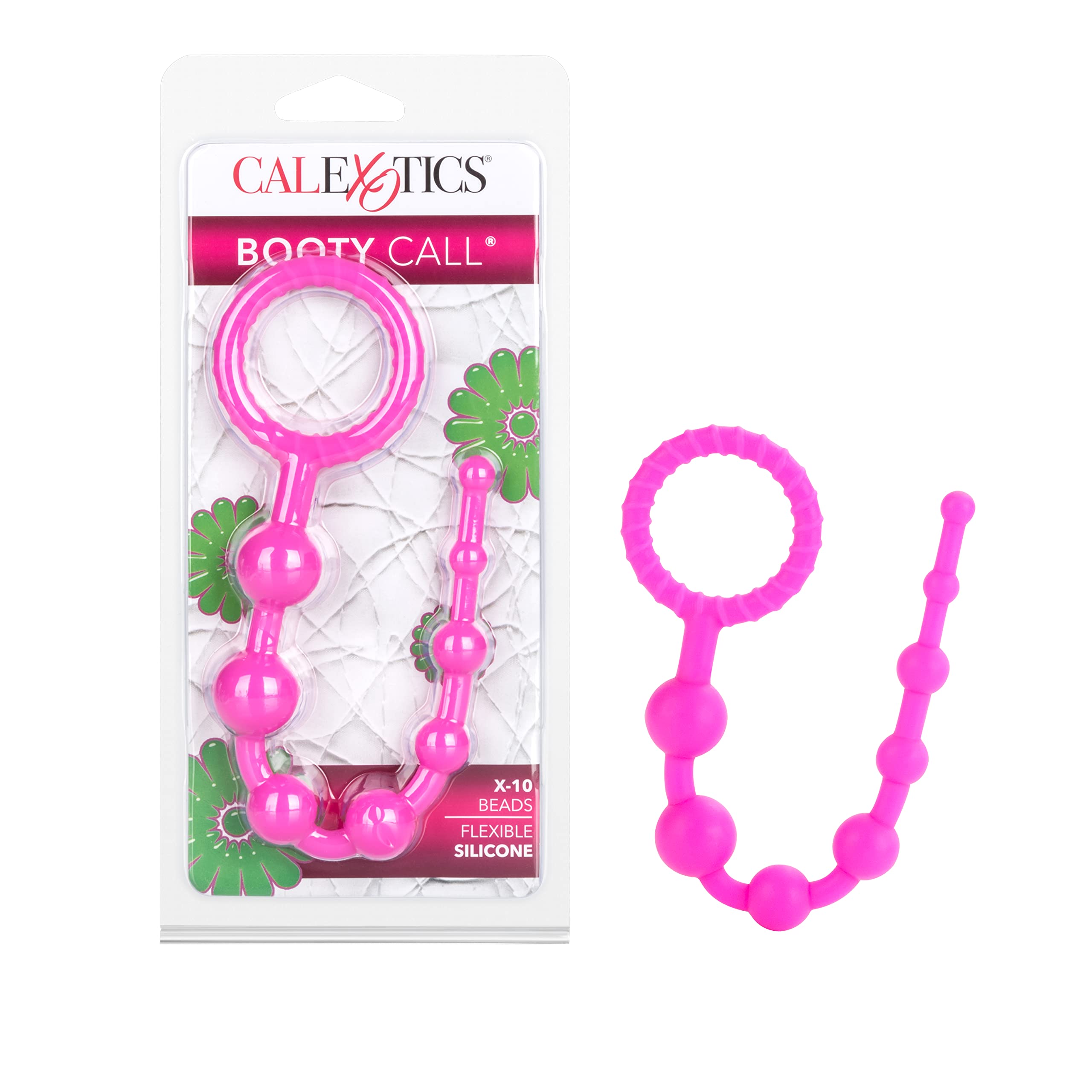 California Exotic Novelties Booty Call X 10 Beads, Pink, 0.07 Pound